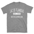 thumbnail image 1 of Lac Du Flambeau Wisconsin Classic Established Men's Cotton T-Shirt, 1 of 1