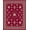Red, Pattern 1, variant on ODIKA 4'x6' Machine Washable Non-Slip Area Rug, Festive Holiday Rustic With Charming Xmas Symbols High Traffic Rug, Red, 731622