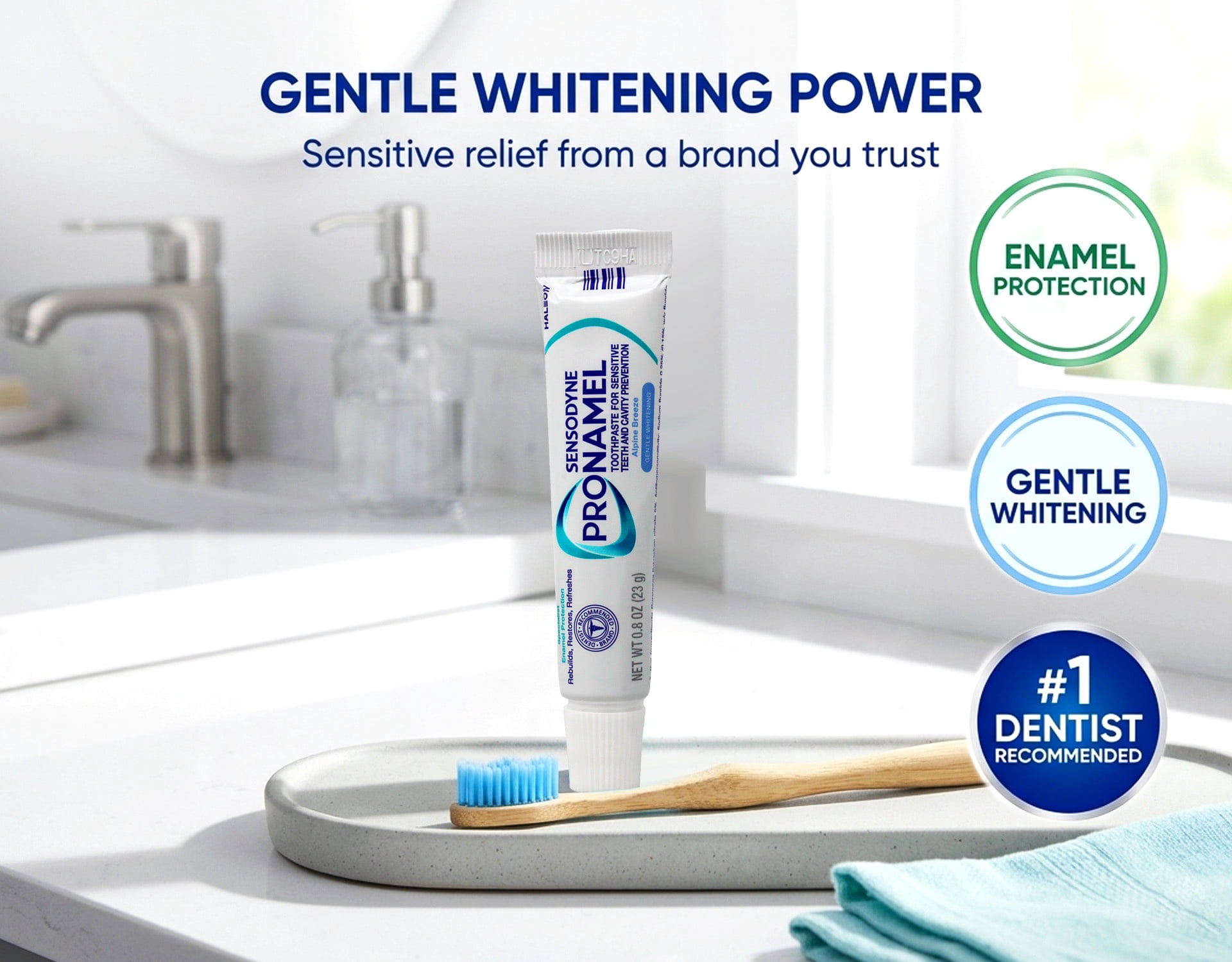 Sensodyne Pronamel Gentle Whitening Anti-Cavity Fluoride