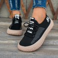 thumbnail image 2 of Women's Mesh Lace Up Platform Casual Walking Shoes Breathable Comfortable Thick Sole Sneakers Lightweight Daily Commute Outdoor Athletic Footwear, 2 of 8