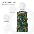 thumbnail image 3 of Pofeuu Jungle Leopard Yellow Print Basketball Jersey, Shirts for Men Youth Basketball Jersey Crew Neck-XX-Large, 3 of 6