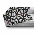 thumbnail image 3 of Cars Soft Flannel Fleece Blanket, Intertwining Roads with Cars on Them Complicated Design with Urban Life Theme, Cozy Plush for Indoor and Outdoor Use, 50" x 70", Black Yellow Blue, by Ambesonne, 3 of 6