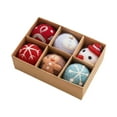thumbnail image 4 of 6x Adornos de bolas de Navidad Strade Fareast Limited Fieltro 1,97 pulgadas, 4 of 8