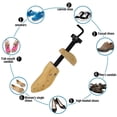 thumbnail image 6 of The Perfect Part 2 Way Wooden Adjustable Unisex Shoe Stretcher Expander, US Size 5-13, 6 of 12