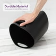 thumbnail image 3 of Superio Slim Bathroom Trash Can 2 Gallon Black Plastic Small Compact Waste Basket for Bedroom, Dorm, Under Office Desk Dustbin, 3 of 5