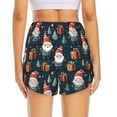 thumbnail image 3 of Picia Cute Santa Claus Gift Pattern Women's 2 in 1 Athletic Running Shorts High Waisted Workout Casual Gym Sweat Shorts with Comfy Liner Zipper Pockets-XX-Large, 3 of 9