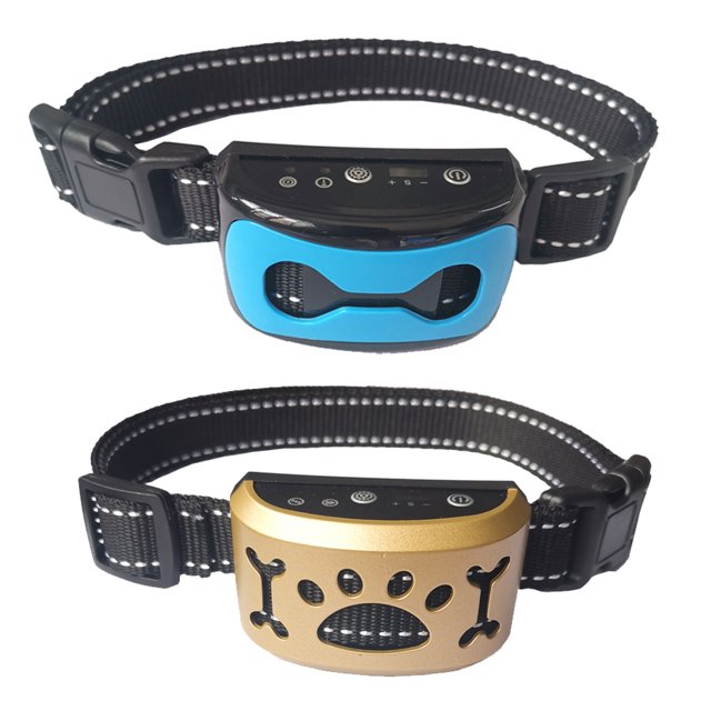 Paquete de 2 collares antiladridos para perros - collar antiladridos recargable, vibración y sonido MFZFUKR CPB-US-XAH192-4