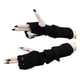 thumbnail image 1 of Guantes Negros De Punto Estilo Punk Gótico Sin Dedos Con Ag, 1 of 8