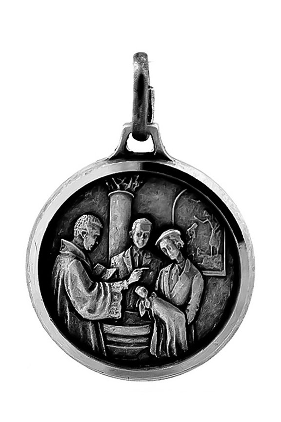 3/4" Baptism Christening Medal with Jump Ring