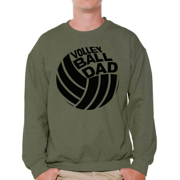 Awkward Styles Men's Volleyball Dad Graphic Sweatshirt Tops Sport Dad Father`s Day Gift Idea