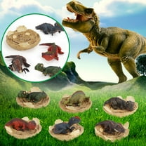 ABPWLY Toys Half Hatching Dinosaur Model with Base Dinosaur Egg Breaking Toy Home Decor Shelf Display for Kids Dino Lovers Collectors Gifts