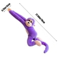 thumbnail image 3 of TanSiDing Long Arm Monkey Plush Toy Hanging Decor with Sound Interactive Stuffed Animal for Room Nursery Playroom, 3 of 7