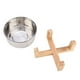 thumbnail image 3 of Comedero para perros y gatos con cuenco de alimentación para mascotas de acero inoxidable con soporte inferior para cachorros de gatos pequeños, 3 of 8
