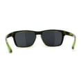thumbnail image 4 of Locs Classic Sport Keyhole Bridge Gangster Shade Sunglasses Black Green, 4 of 4