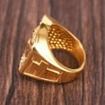 thumbnail image 4 of Hip Hop Jewelry Iced Out Jesus Cross Ring Gold 14K Yellow Gold Rings For Men Religious Jewelry Dropshipping Bague homme, 4 of 6