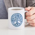 thumbnail image 6 of CafePress - 60S Peace Bernie Mug - 11 oz Ceramic Mug - Novelty Coffee Tea Cup, 6 of 6