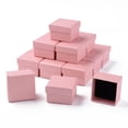 thumbnail image 2 of Square Cardboard Ring Boxes with Sponge Inside Pink 2x2x1-3/8 inch(5x5x3.5cm), 2 of 5