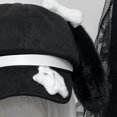 thumbnail image 4 of Slccxzc Women Puppy Ears Beret Hat Soft Cotton Cabbie Cap Cute Y2K Painter Newsboy Autumn Winter Headwear, 4 of 7