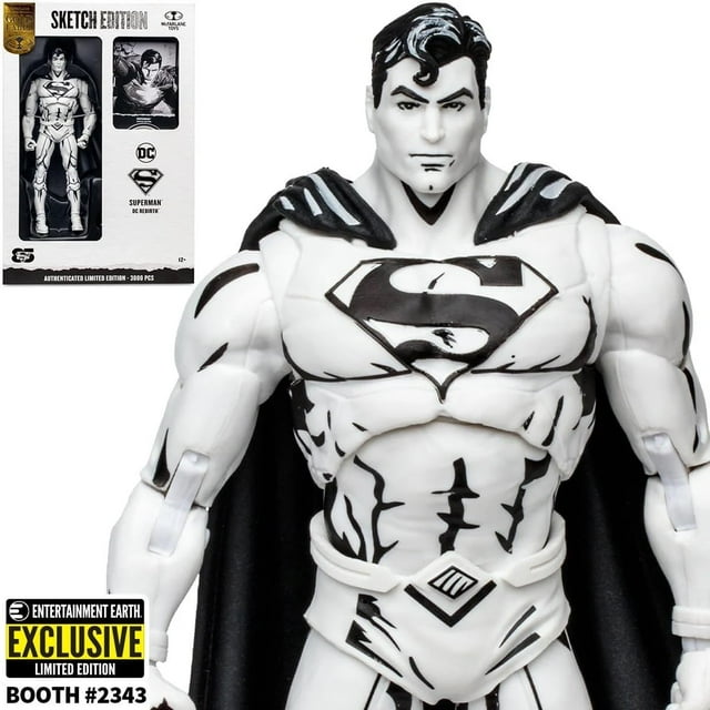 McFarlane Toys Superman DC Rebirth Sketch Edition SDCC 2023 Etiqueta Dorada