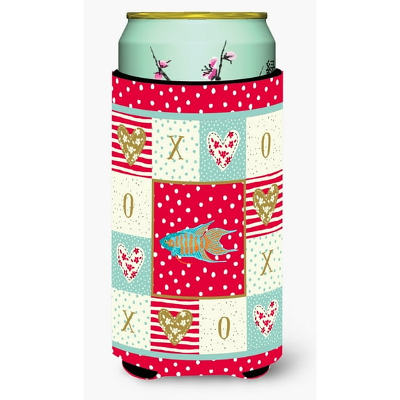 Carolines Treasures CK5491TBC Paradise Fish Love Tall Boy Beverage Insulator Hugger  Tall Boy multicolor