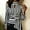 Black women long sleeve striped shirt a1, variant on Fashion Long Sleeve Striped Shirt for Women, Elegant Bumps Print Blouse, Soft Flowy Top for Office Party Daily Wear, Blue S