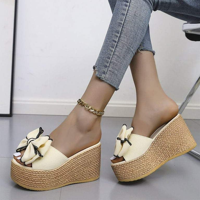 White and deals clear sandals