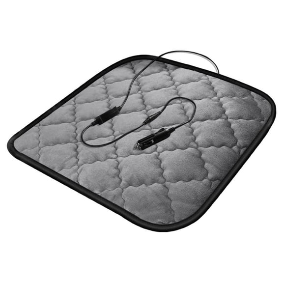 USB Heated Car Seat Cushion - 45cm Plush Heating Pad for Winter Driving, Quick Warmth with Universal Fit & 12V Adapter