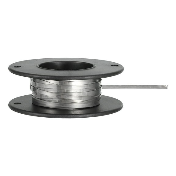 Uxcell Nichrome Flat Heater Wire 16ft(5m)x0.1mmx2mm High Temp Wire for Heating Elements, DIY Crafts, Black and Silver