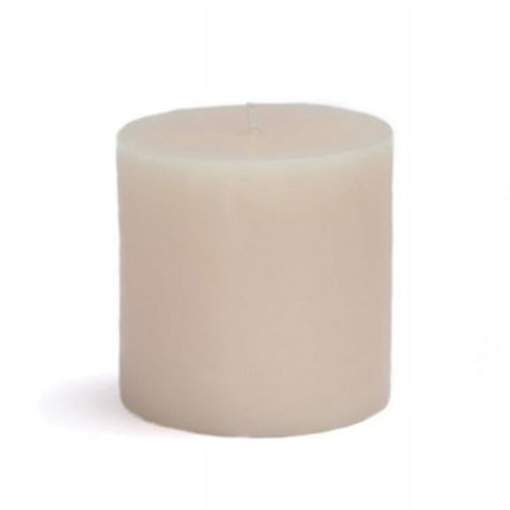 Zest Candle CPZ-072-12 3 x 3 in. Ivory Pillar Candles -12pcs-Case- Bulk