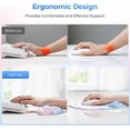 thumbnail image 4 of TECKNET BASICS Cloud Ergonomic Mouse Pad with Wrist Rest, Memory Foam Support & Non-Slip Base for Pain Relief, Office & Gaming, Rainbow, 4 of 8