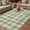 Green, variant on Sage Green Plaid Outdoor Rug for Patio/Deck/Porch, Non-Slip Large Area Rug 6 x 9 Ft, Modern Art Checkered Farmhouse Indoor Outdoor Rugs Washable Area Rugs, Reversible Camping Rug Carpet Runner