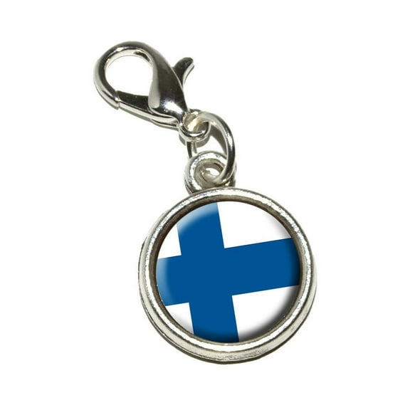 Finland Finnish Flag Bracelet Charm