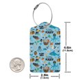 thumbnail image 4 of Honeii Animal Pirate Print Leather Luggage Tag for Suitcases,ID Tags,Bag Tags for Luggage,Functional Travel Tag-2 PCS, 4 of 5