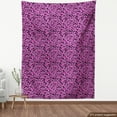 thumbnail image 4 of Ambesonne Retro Fabric by the Yard Upholstery, Leopard Print Pink Ornament, 5 Yards, Fuchsia Charcoal Grey, 4 of 5