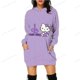 thumbnail image 3 of Sudadera con capucha de dibujos animados divertidos de HELLO KITTY para mujer, sudadera con capucha de HELLO KITTY con gráfico de los años 90, vestido ajustado con capucha para mujer, 3 of 5