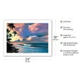 thumbnail image 2 of Tropical Dream - Coastal Landscape - From an Original Color Painting by Wade Koniakowsky - Fine Art Matte Paper Print (Unframed) 18x24in, 2 of 4