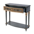 thumbnail image 2 of Butler Specialty Company Alexander 37 in. W Wood 1 Drawer Console Table - Blue, 2 of 7