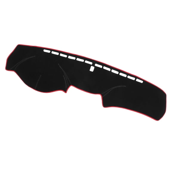 Unique Bargains 1Pc Car Center Console Dashboard Cover Compatible for Honda Accord 2008-2013 Protective Polyester Black Red