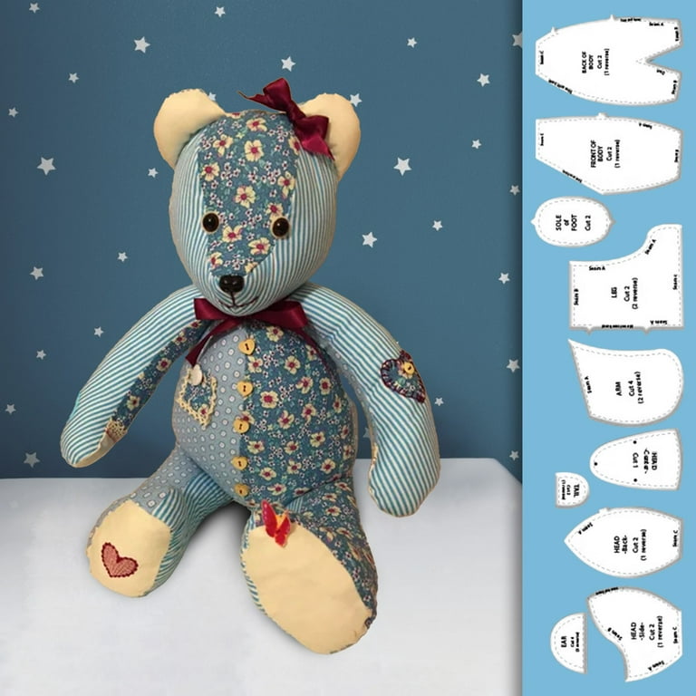Teddy Bear Tutorial and Pattern  Teddy bear sewing pattern, Bear patterns  free, Bear patterns sewing
