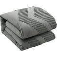 thumbnail image 4 of Lanco Tufted Embroidery Comforter Set King Size , 7 Piece Grey Fashion Bedding Set , Ultra-soft, 4 of 7
