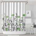 thumbnail image 2 of Waterproof Watercolor Plant Shower Curtain 72x84 Inch Leaves with Floral Polyester Unique Shower Curtain for Bathroom Hotel Home Decor with 12 Plastic Hooks, 2 of 5