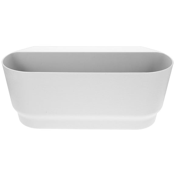 Plant Railing Planter Garden Hanging Flower Pot Balcony Wall White