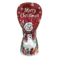 thumbnail image 2 of Yuyamidu Cute Snowman Golf Club Head Covers for Driver, Fairway Woods, Hybrid Merry Christmas PU Leather Golf Head Cover, Red, 2 of 7
