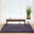 thumbnail image 7 of YJ.GWL Area Rug for Bedroom Living Room,Shaggy Fluffy Rug Plush Modern Floor Carpet for Indoor Nursery Decorations,4'x5.3',Gray Purple, 7 of 7