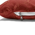 thumbnail image 4 of Wave Pet Bed, Traditional Delicate Japanese Motif Nautical Curls in Warm Tones Art, Resistant Pad for Dogs and Cats Cushion with Removable Cover, 24" x 39", Pale Vermilion Vermilion, by Ambesonne, 4 of 4