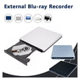 thumbnail image 3 of USB3.0 External 3D Blu-ray Burner BD-RE/ROM DVD CD Drive Writer Reader Portable Optical Recorder, 3 of 7