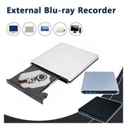 USB3.0 External 3D Blu-ray Burner BD-RE/ROM DVD CD Drive Writer Reader Portable Optical Recorder ,Universal Compatibility