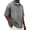 Gray, variant on CIENVNSTG Men's Zipper Raglan Collar Short-Sleeved Distressed Crewneck Casual Tops Quarter Zip Shirts Trendy Spring 2026 Purple XL