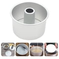 thumbnail image 1 of UPOUART 8 Inch Aluminum Round Cake Pan Chiffon Tube Pan with Removable Bottom for Baking, 1 of 8