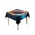 thumbnail image 2 of Rugby Tablecloth Square Table Cloth 54x54, Waterproof Outdoor Table Cloth Covers Decorative Table Protector, Football Flame Modern Abstract Art Washable Table Cover for Kitchen Dinning Party, 2 of 8
